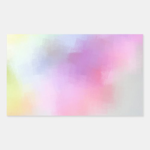 Abstract Art Blank Colorful Template Modern Rectangular Sticker