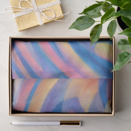 Abstract Art Blue and Gold Tissue Paper