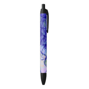Abstract Art Blue and Lilac Pen