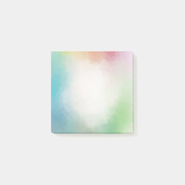 Abstract Art Blue Green Purple Pink Red Orange Post-it Notes (Front)