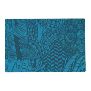 Abstract Art Blue Pattern Placemat