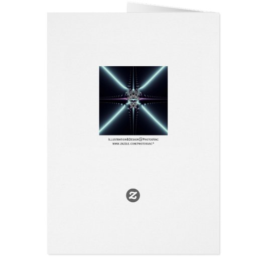 Abstract Art Blue Star (Back)