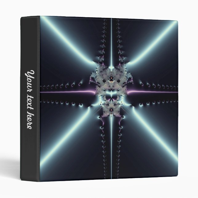 Abstract Art Blue Star Binder (Front/Spine)