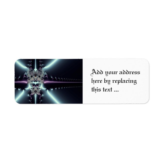 Abstract Art Blue Star Label (Front)
