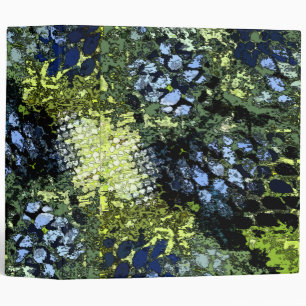 Abstract Art - Blues and Greens Binder
