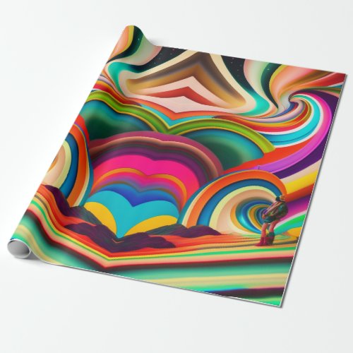 Abstract art Bonnaroo Wrapping Paper