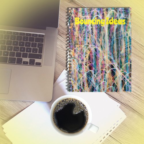 Abstract Art Bouncing Ideas Journal Notebook