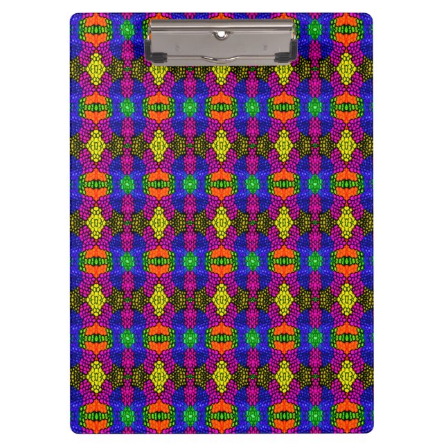 Abstract Art Bright Pattern Clipboard (Front)