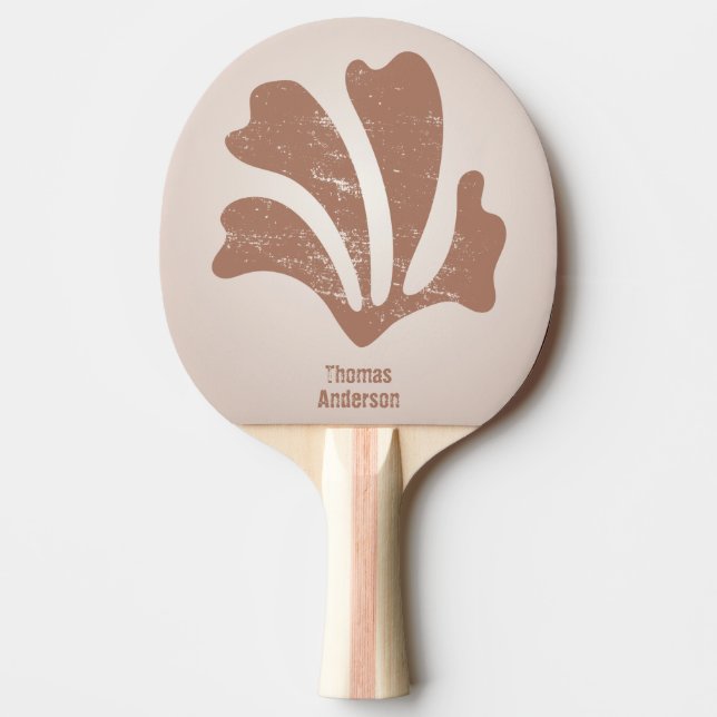 Abstract Art Brown Algae, Kelp Ping Pong Paddle (Front)