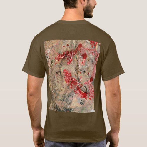 Abstract Art Brown Colour Template Customize T_Shirt