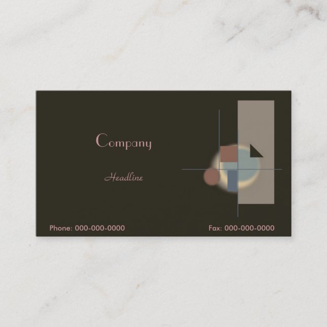 Abstract Art Business Card (Front)