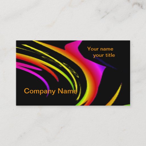 Customizable Abstract Art business card template