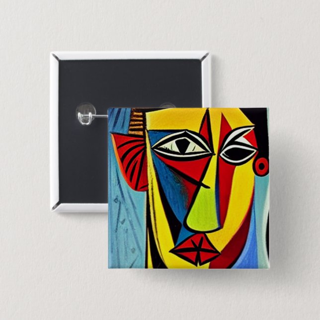 Abstract Art Button (Front & Back)