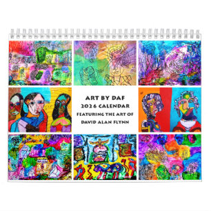 ABSTRACT ART BY DAF 2026 Calendar