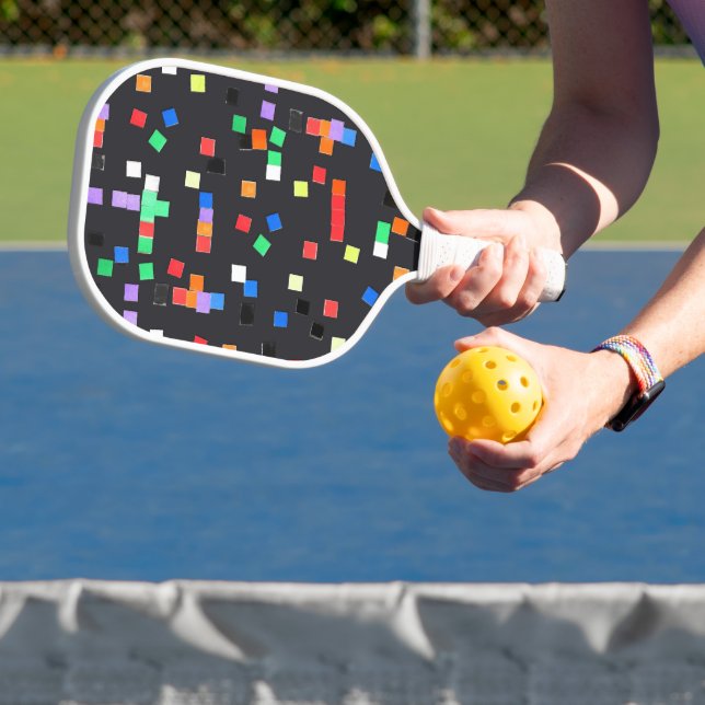Abstract "Art by Kids" Pickleball Paddle (Insitu)