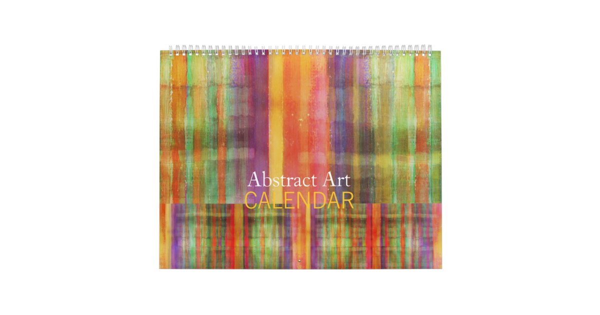 Abstract Art Calendar Zazzle