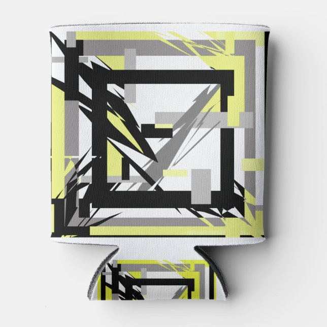 Abstract Art Can Cooler (Front)