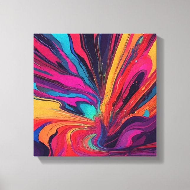 Abstract art canvas print (Front)