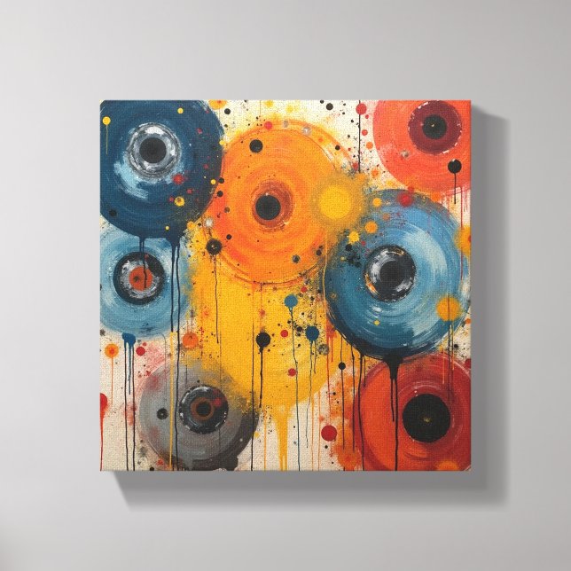 Abstract art canvas print (Front)