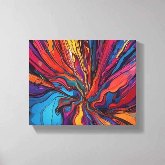 Abstract art canvas print (Front)