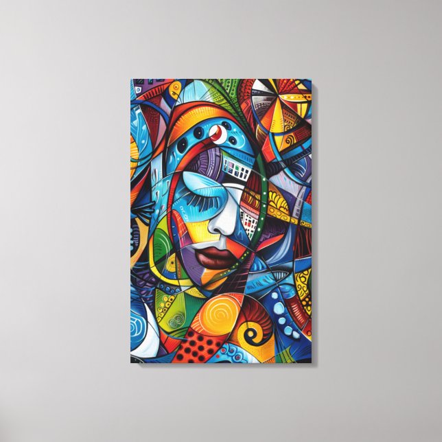 Abstract art canvas print (Front)