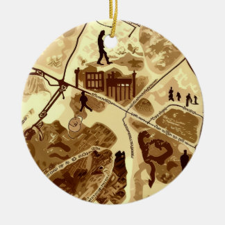 Abstract Art Ceramic Ornament
