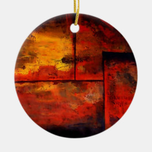Abstract Art Ceramic Ornament