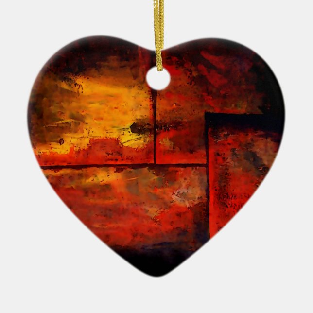 Abstract Art Ceramic Ornament (Front)