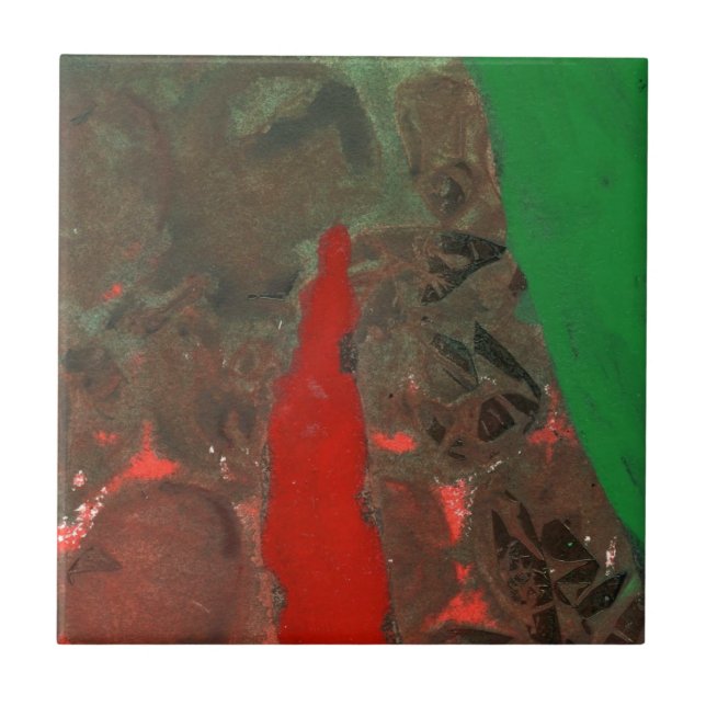 Abstract Art Ceramic Tile (Front)