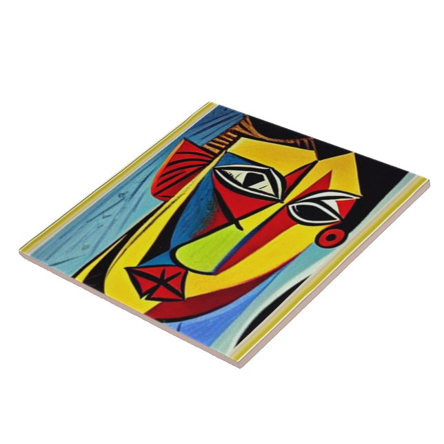 Abstract Art Ceramic Tile (Side)