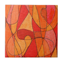 Abstract Art Ceramic Tile
