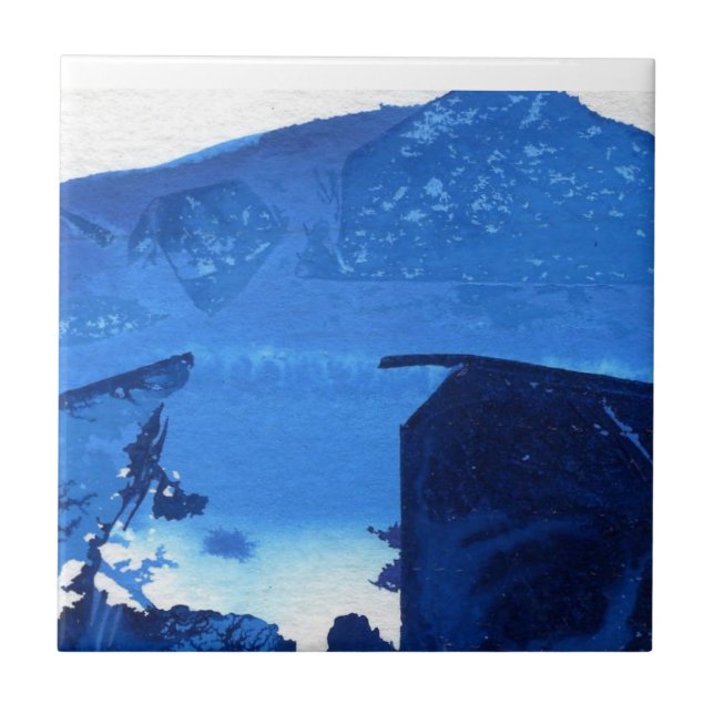 Abstract Art Ceramic Tile (Front)