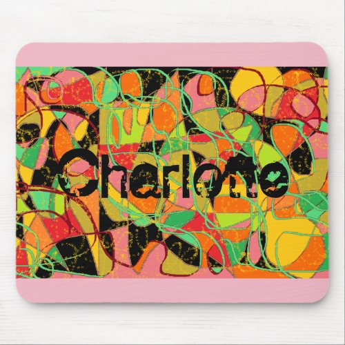 abstract art Charlotte from Orphan Black tvshow Mouse Pad