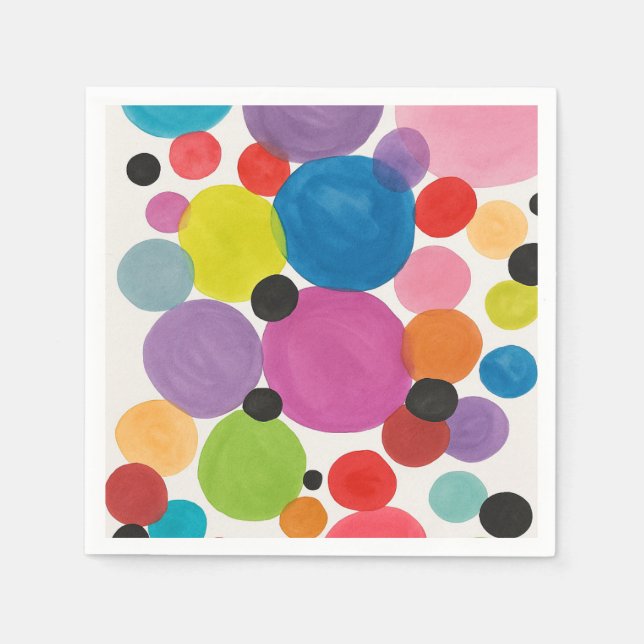 Abstract Art Circles  Napkins (Front)