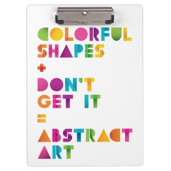 Abstract Art Clipboard by AuraEditions at Zazzle