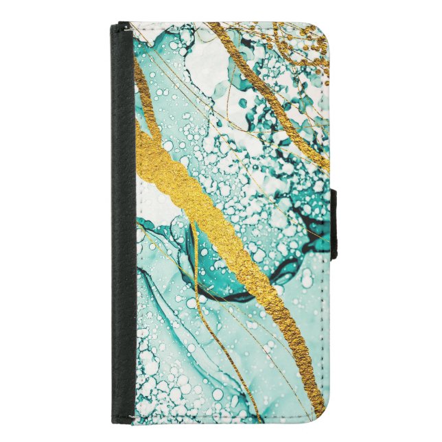 Abstract Art Clouds: Translucent Ink Samsung Galaxy Wallet Case (Front)