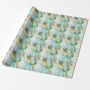 Abstract Art Clouds: Translucent Ink Wrapping Paper