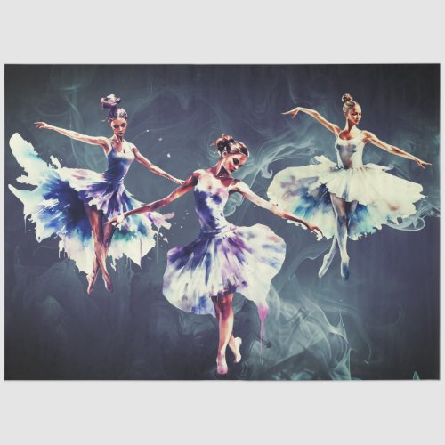 Abstract Art Collage Ballet Dancers Decoupage Tissue Paper