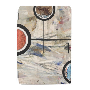 abstract art collage, mixed media and watercolor 3 iPad mini cover