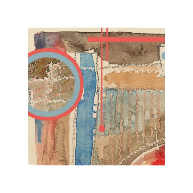 abstract art collage, mixed media and watercolor 5 (Front)