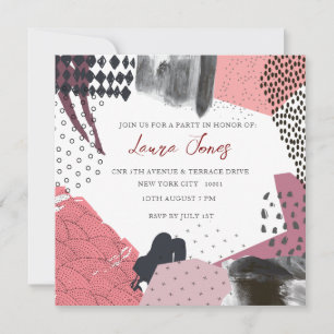 Abstract Art Collage Promotional Event Invitation