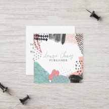 Abstract Art Collage Publisher Writer Square