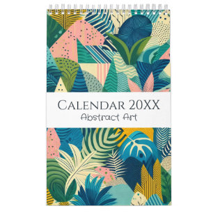 Abstract art collection calendar