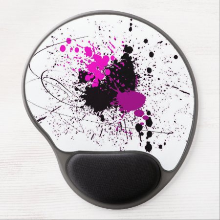 Abstract Art Color Splash Gel Mousepad