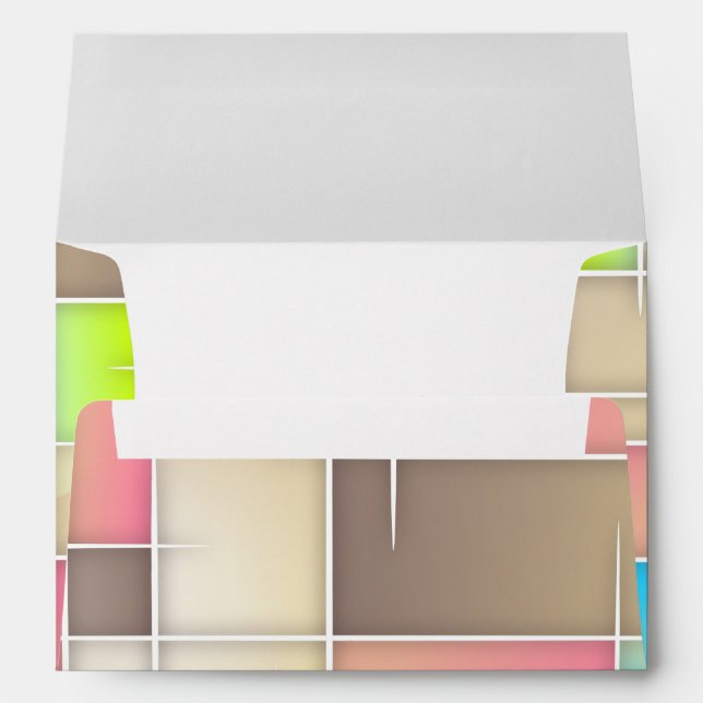 Abstract Art Colorful Background Envelope (Back (Bottom))