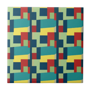 Abstract Art Colorful Geometric Modern Ceramic Tile