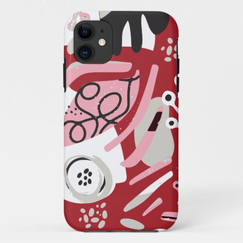 Abstract Art Colorful Pattern iPhone 11 Case