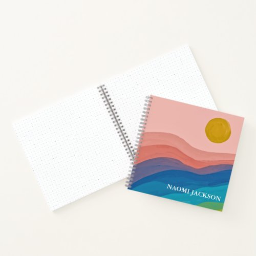 Abstract Art Colorful Personalized Bullet Journal