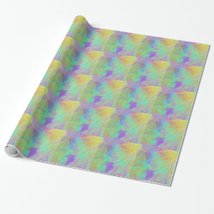 Abstract Art Colorful Textured Glass Wrapping Paper
