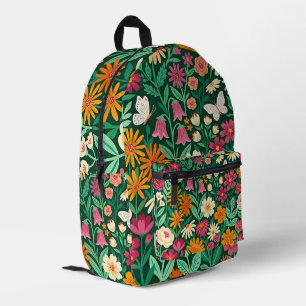 Abstract Art Colorful Wildflowers Backpack